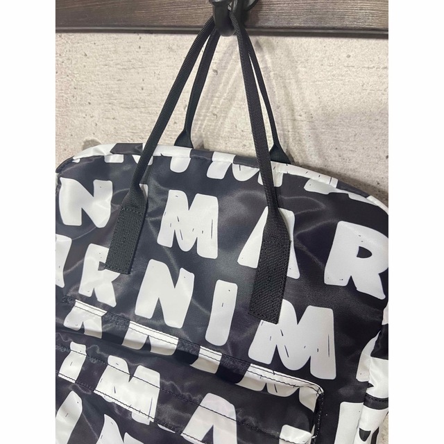 激安セール】 新品 マルニ バックパック リュック ロゴ ブラック
