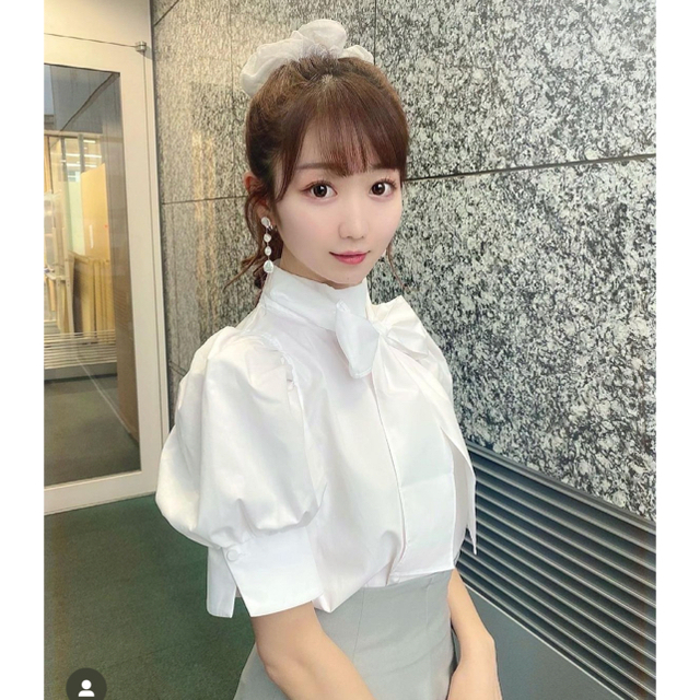 SNIDEL - snidel ボウタイリボンブラウスの通販 by sora's shop ... (店舗限定商品)スナイデル リボンブラウスシャツ