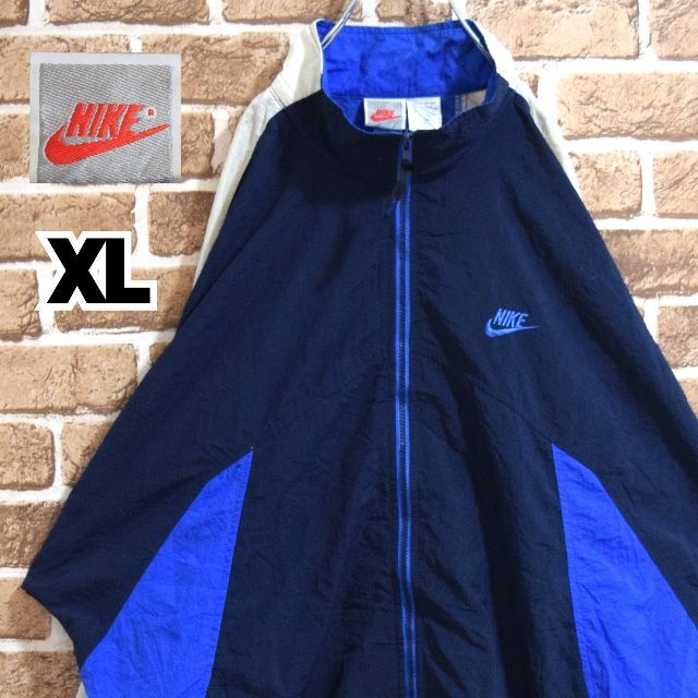 90s ヴィンテージ  銀タグ NIKE ナイキ ビッグロゴ ナイロンジャケット