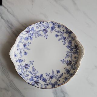 ノリタケ(Noritake)のNoritake　ブルーソレンティーノ　耳付きケーキ皿(食器)