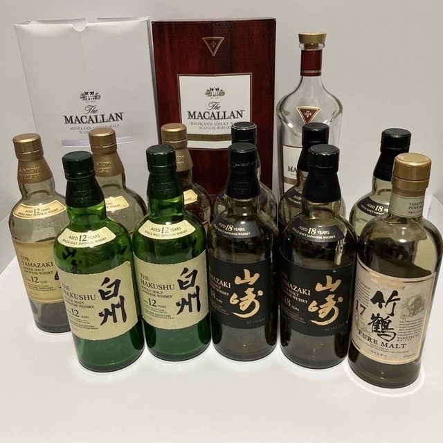 SUNTORY/サントリー/山崎18年　その他　空き瓶セット