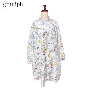 グラニフ(Graniph)の【graniph】ミッフィー　シャツワンピース　グラニフ(ひざ丈ワンピース)