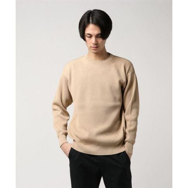 BATONER フォームアップ コットンクルーネックニットM / バトナー