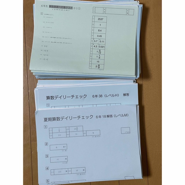 語学/参考書6年sapix算数2022一年分まとめプリントとデイリーチェック