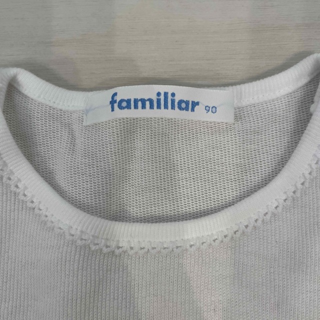 familiar(ファミリア)の❇︎ 【売り切り希望！】新品　未使用　ファミリア　Tシャツ　90㎝ キッズ/ベビー/マタニティのキッズ服女の子用(90cm~)(Tシャツ/カットソー)の商品写真