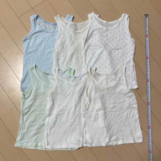 ユニクロ(UNIQLO)のUNIQLO 6枚セット　ノースリーブ肌着　90cm(下着)