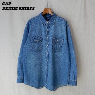 ギャップ(GAP)のGAP INDIGO DENIM SHIRTS L SHIRT23008(シャツ)