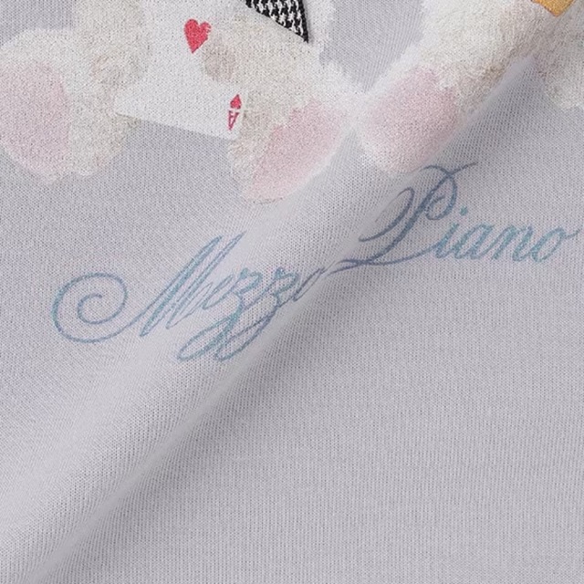 mezzo piano - メゾピアノ新品新作ウサギ転写プリント衿つきカット
