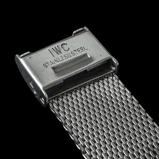 (552.5) 純正美品 ★ IWC メッシュ ブレスレット Ω 18mm