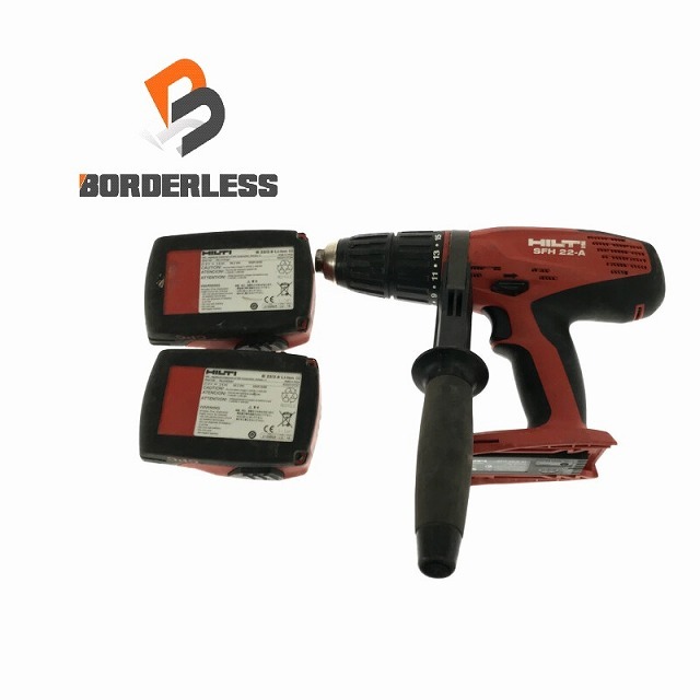 ☆品☆HILTI ヒルティ 充電式ドライバドリル SFH22-A バッテリー2個(22V2.6Ah) 67114自動車/バイク