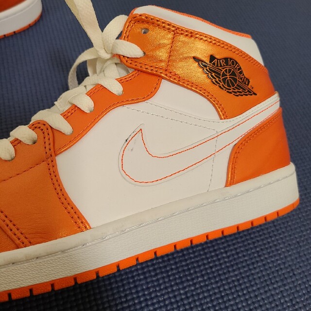 Jordan Brand（NIKE）(ジョーダン)の26.5cm NIKE AIR JORDAN MID ORANGE/WHITE メンズの靴/シューズ(スニーカー)の商品写真