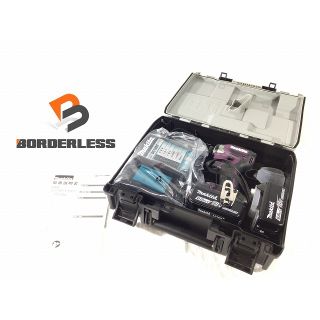 ☆未使用 最新型限定色☆makita マキタ 18V 充電式インパクトドライバ TD173DGXAP パープル バッテリー2個(18V 6.0Ah) 充電器+ケース 68063