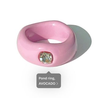 ブランディーメルビル(Brandy Melville)のyOungly yOungley Pond ring, PIGGY PINK(リング(指輪))