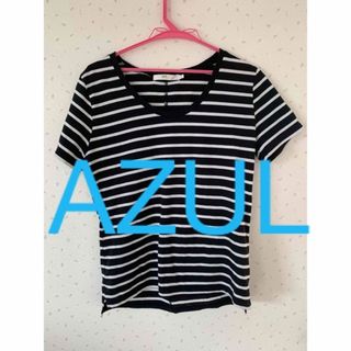 AZUL by moussy - ボーダーｔシャツ アズールバイマウジーの通販 by