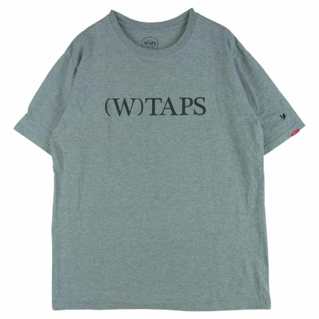 WTAPS ダブルタップス 16SS BRACKET / TEE. SS SPOT ITEM スポット ロゴプリント 半袖 Tシャツ 日本製 グレー系 3