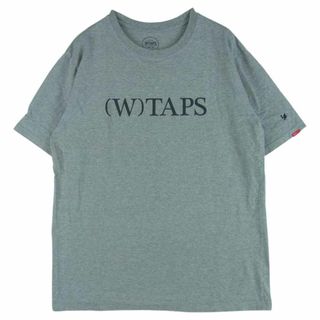 ダブルタップス(W)taps)のWTAPS ダブルタップス 16SS BRACKET / TEE. SS SPOT ITEM スポット ロゴプリント 半袖 Tシャツ 日本製 グレー系 3【中古】(Tシャツ/カットソー(半袖/袖なし))