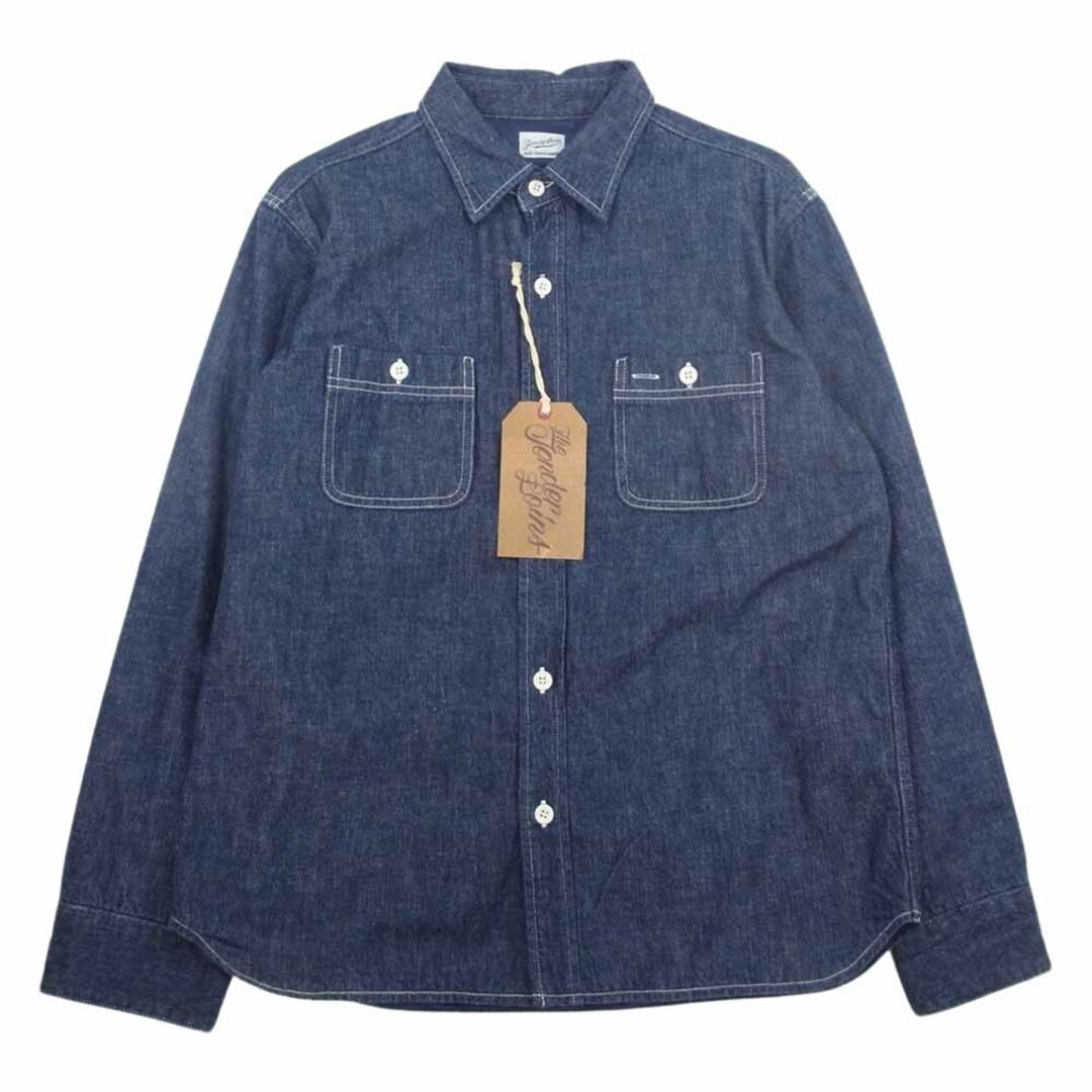 TENDERLOIN テンダーロイン DENIM LINING SHT デニム ナイロン ライニング デニム シャツ ジャケット インディゴブルー系 S【美品】