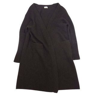 アクネストゥディオズ(Acne Studios)のACNE STUDIOS アクネストゥディオズ RAYA PAW14 キッドモヘア ロング ニット カーディガン ブラウン系 S【中古】(カーディガン)