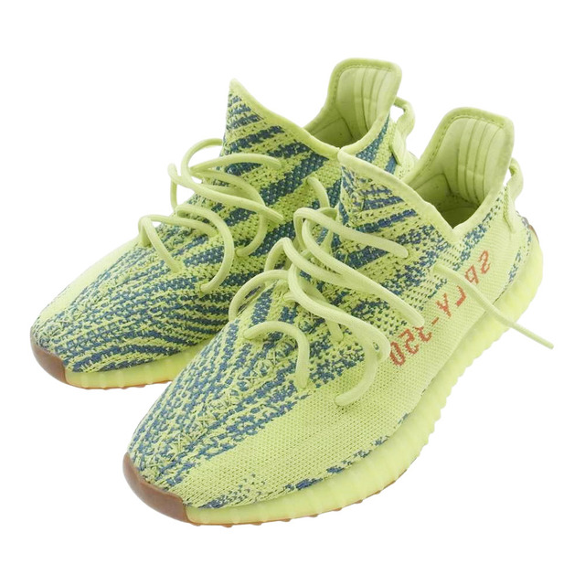 adidas(アディダス)のadidas アディダス スニーカー B37572 YEEZY BOOST 350 V2 Semi Frozen Yellow イージーブースト セミフローズン イエロー スニーカー イエロー系 ライトブルー系 28cm【中古】 メンズの靴/シューズ(スニーカー)の商品写真