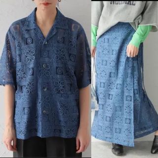 ニードルス(Needles)のニードルズ cabana shirt & string wrap skirt(シャツ/ブラウス(半袖/袖なし))