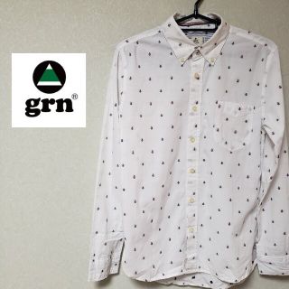 ジーアールエヌ(grn)のgrn ヨット＆イカリ柄ドットシャツ(シャツ)