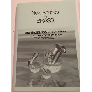 君の瞳に恋してる　フルートとバンドのための　楽譜(ポピュラー)