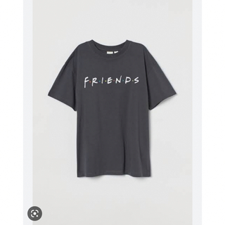 エイチアンドエイチ(H&H)のH&M   Friends Tシャツ　M  グレー(Tシャツ(半袖/袖なし))