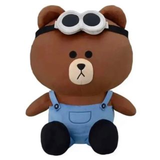 ミニオン(ミニオン)のBROWN&MINIONS 新品　ギガジャンボ ぬいぐるみ ブラウン LINE(ぬいぐるみ)