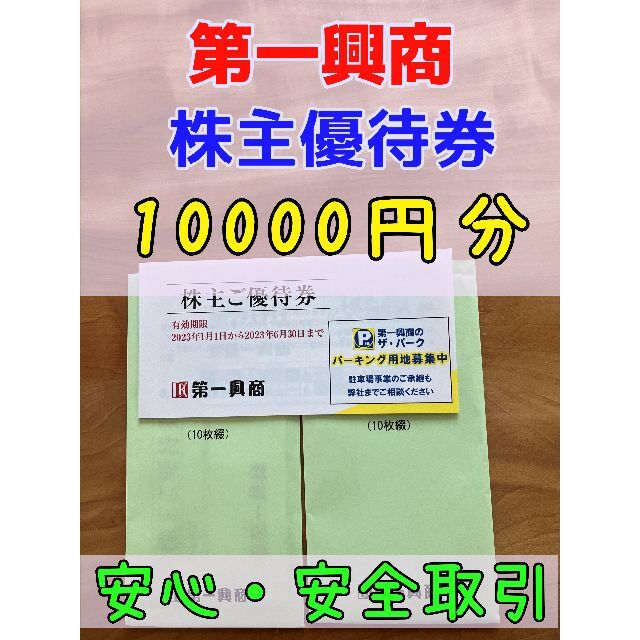 第一興商 株主優待 10000円相当 ビックエコー 安心・安全！