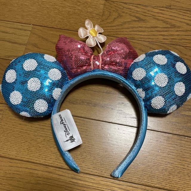 Disney - ミニー カチューシャ 上海ディズニー 水玉 お花の通販 Disney - ミニー カチューシャ 上海ディズニー 水玉 お花の通販