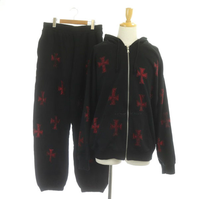 アンノウンロンドン Rhinestone Hoodie Jogger Pants