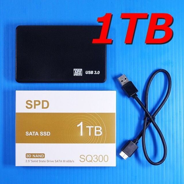 【SSD 1TB】SPD SQ300-SC1TD w/USBポータブルケース