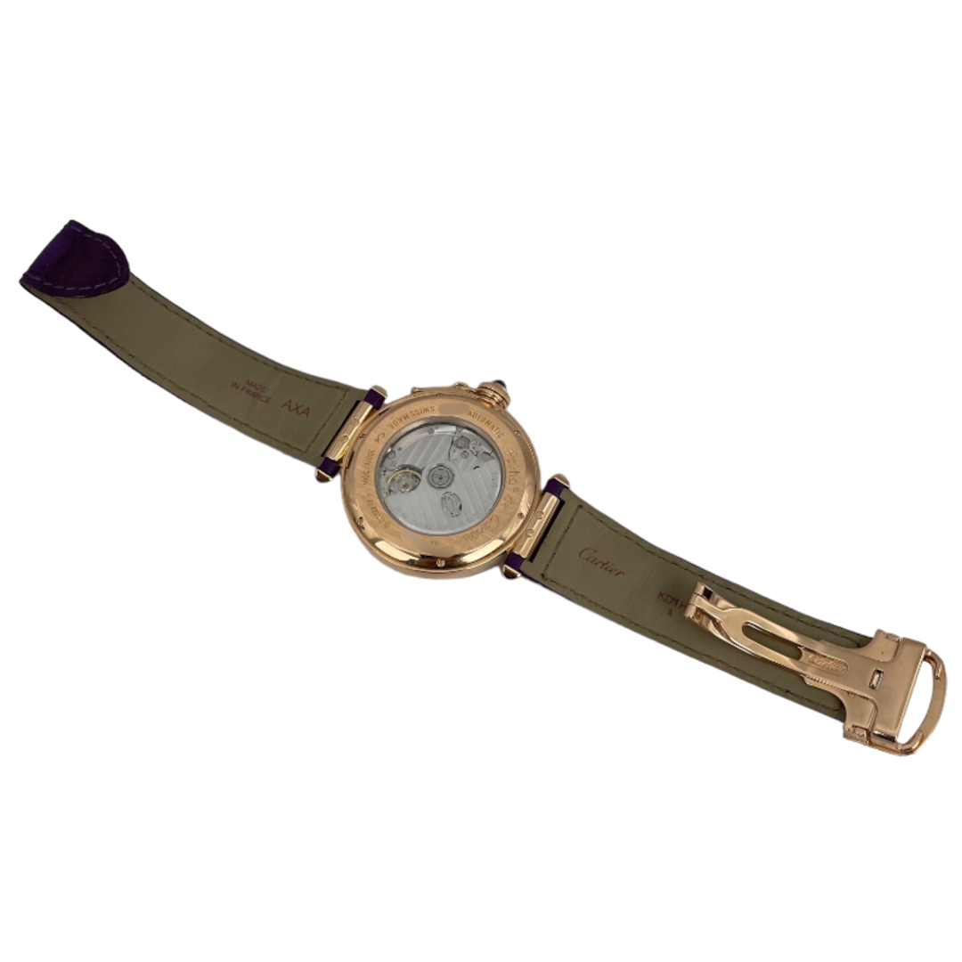 Cartier(カルティエ)の　カルティエ Cartier パシャXL ナイト＆デイ ブラウン ギョーシェ W3030001 ブラウン K18PG 自動巻き メンズ 腕時計 メンズの時計(その他)の商品写真
