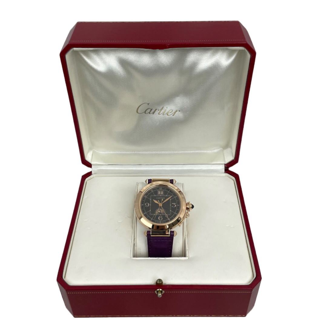 Cartier(カルティエ)の　カルティエ Cartier パシャXL ナイト＆デイ ブラウン ギョーシェ W3030001 ブラウン K18PG 自動巻き メンズ 腕時計 メンズの時計(その他)の商品写真