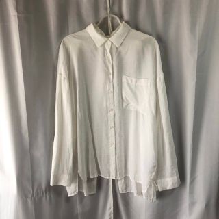 ワンアフターアナザーナイスクラップ(one after another NICE CLAUP)のバックリボンロングシャツ(シャツ/ブラウス(長袖/七分))