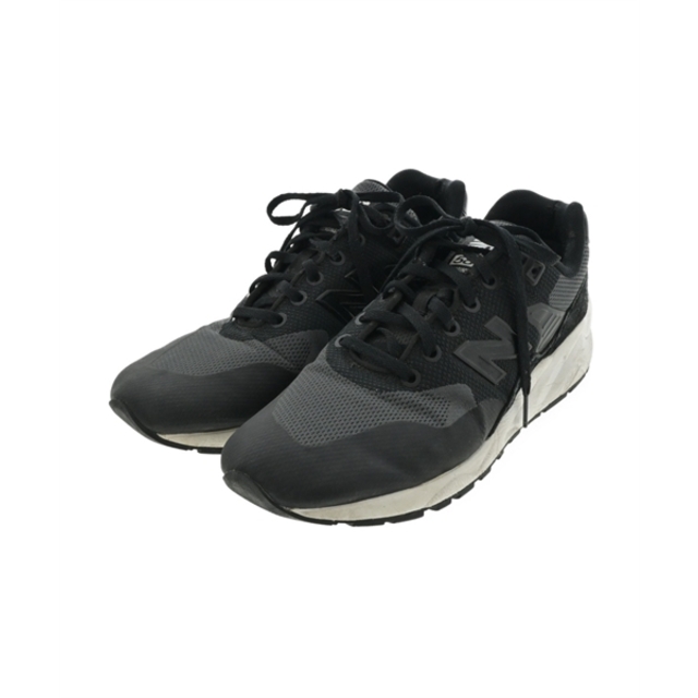 春夏スニーカーカットNew Balance ニューバランス スニーカー 8(26cm位) 黒xグレー