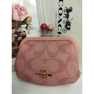 コーチ(COACH) がま口 財布(レディース)（ブルー・ネイビー/青色系）の