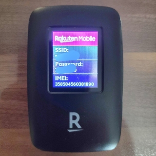 ラクテン(Rakuten)のRakuten WiFi Pocket R310 ブラック モバイルルーター(その他)