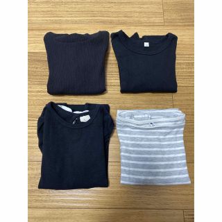 ユニクロ(UNIQLO)のユニクロ ロンＴ４点セット 110(Tシャツ/カットソー)