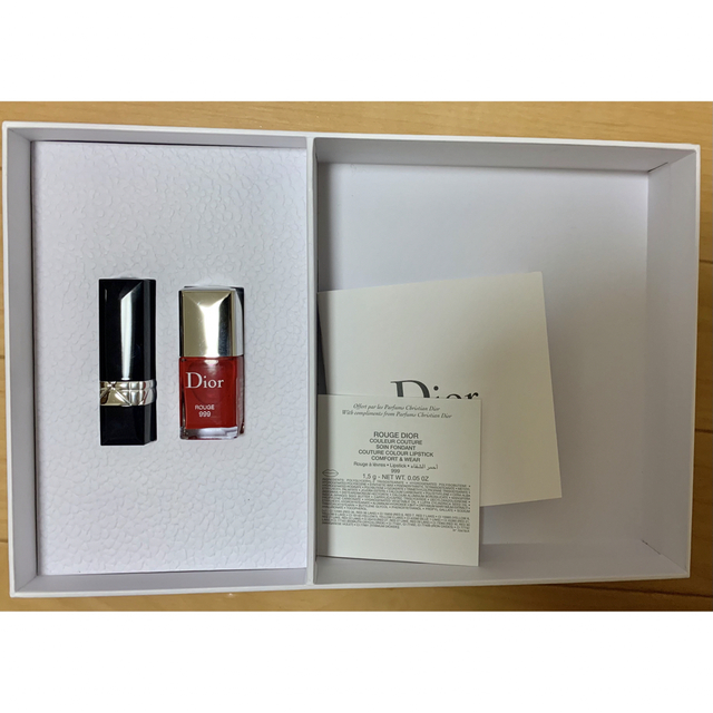 Dior(ディオール)のdior ディオール　ノベルティ　口紅　マニキュア コスメ/美容のベースメイク/化粧品(口紅)の商品写真