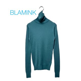 新品】 blamink ブラミンク カシミヤシルク リブタートル ニット