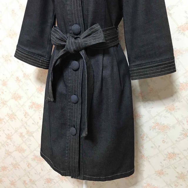 ★INDIVI/インディヴィ★極美品★七分袖ワンピース38(M.9号)