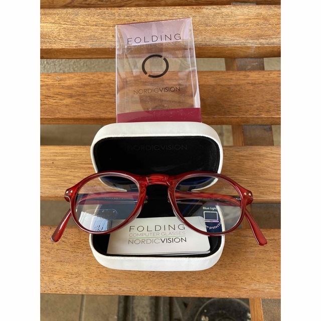 折畳式コンピュータグラス　老眼鏡　シニアグラス　+1.00 メンズのファッション小物(サングラス/メガネ)の商品写真