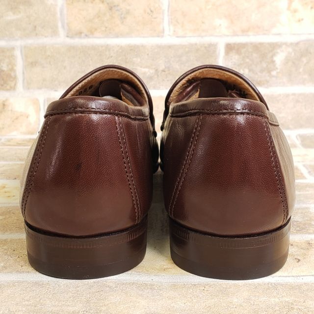 フェラガモ ☆ タッセル レザー ローファー 革靴 5.5 イタリア製 ブラウン 2