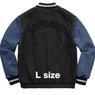 シュプリーム(Supreme)のSupreme - Denim Varsity Jacket Black L(Gジャン/デニムジャケット)