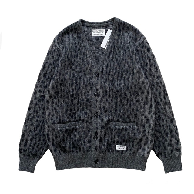 ワコマリア LEOPARD MOHAIR CARDIGANメンズ