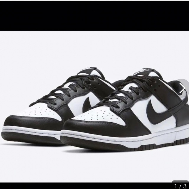 nike dunk low black white 28cm panda 白黒