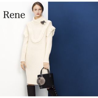 ルネ(René)のRene ルネ　ニットワンピース　34(ひざ丈ワンピース)