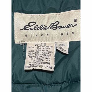 Eddie Bauer 白タグ　ダウンベスト　人気モデル　90s 人気カラー希少