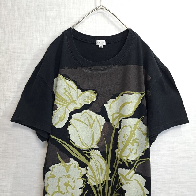 Paul Smith(ポールスミス)のPaul Smith 花柄 デザイン 半袖 Tシャツ ブラック XL/LL メンズのトップス(Tシャツ/カットソー(半袖/袖なし))の商品写真
